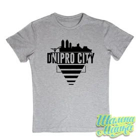 Прикольные футболки: Dnipro City 3 grey